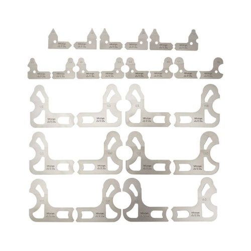 Bộ dưỡng đo bán kính 0.5-13mm (26 lá) - 186-902 - Mitutoyo