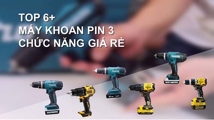Máy khoan pin 3 chức năng